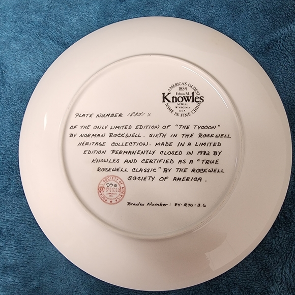 Norman Rockwell plates - Picture 5 of 6